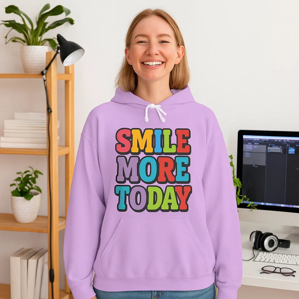 Smile “Smile More Today” Colorblock Hoodie