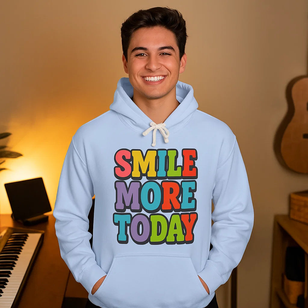 Smile “Smile More Today” Colorblock Hoodie