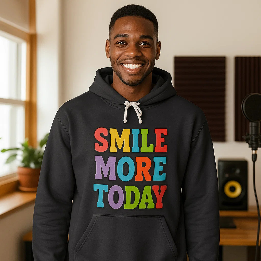 Smile “Smile More Today” Colorblock Hoodie