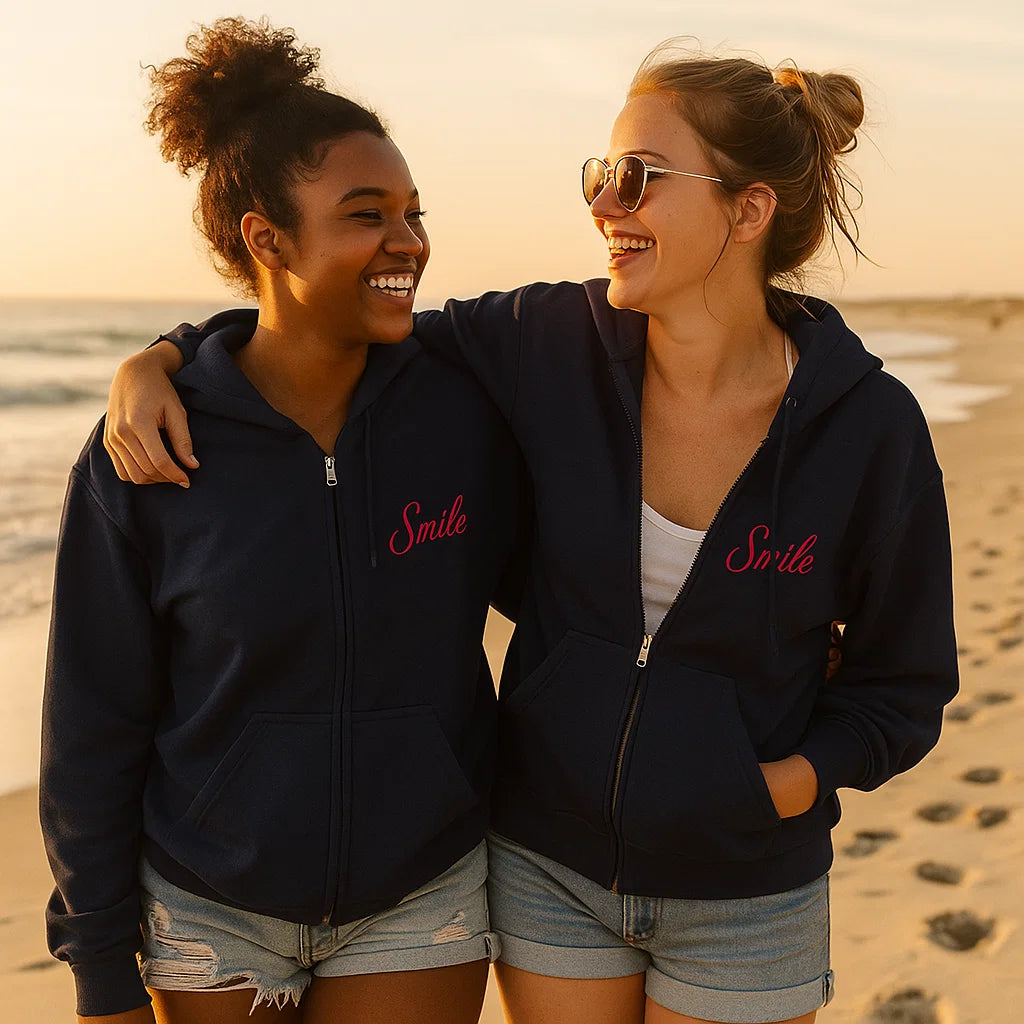 Signature Full Zip Navy Hoodie