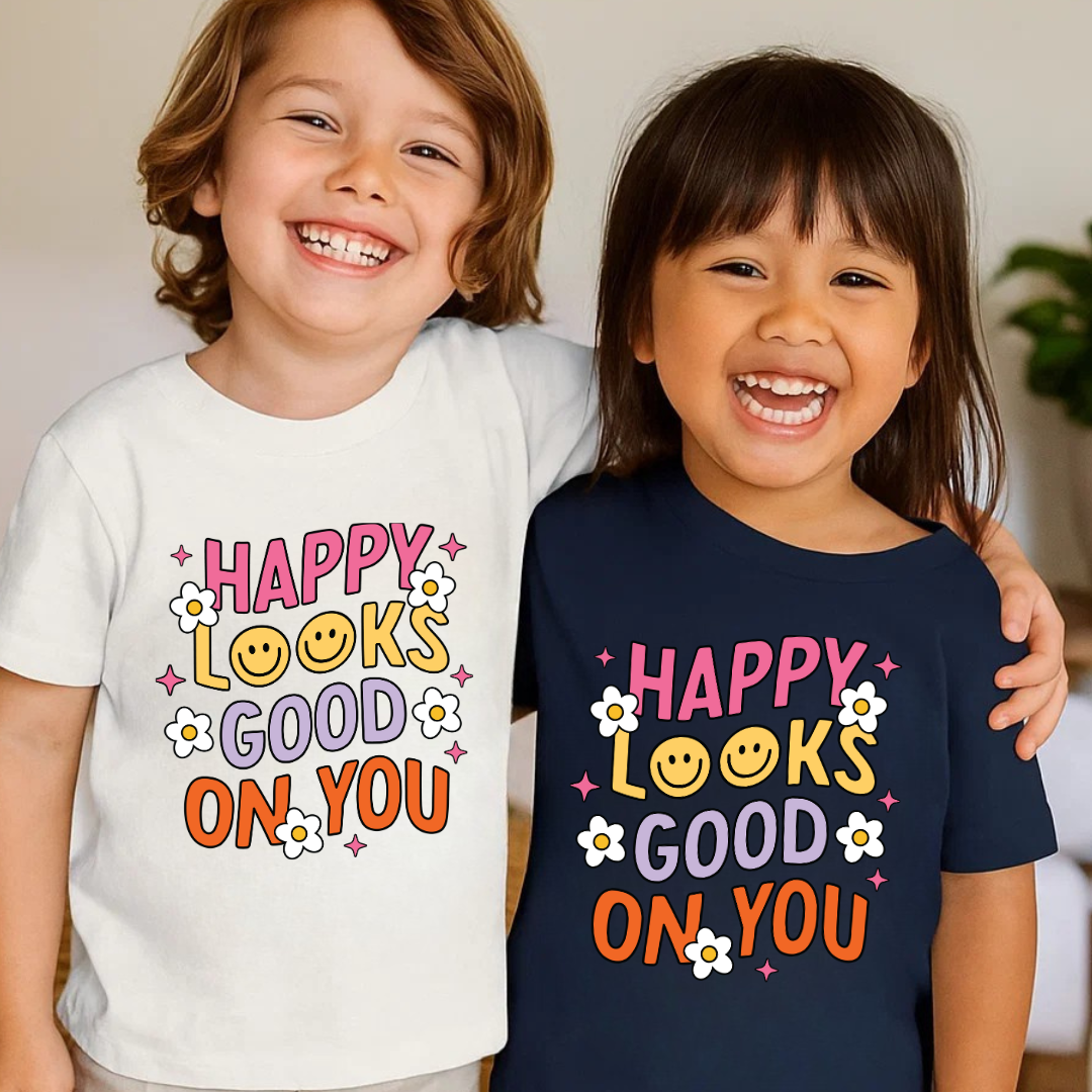 Happy Looks Good Toddler Shirt - Smile Clothing