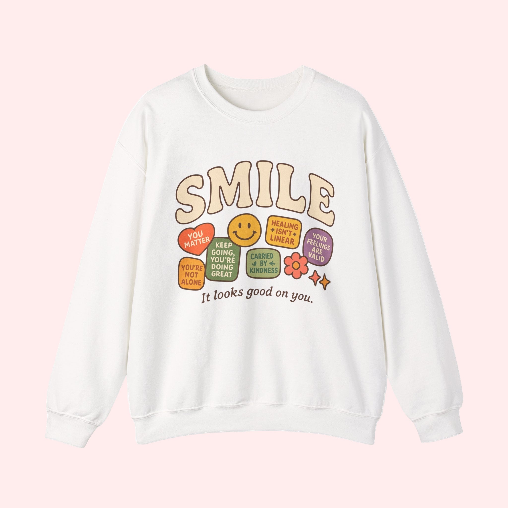 Smile Patchwork Crewneck - Smile Clothing