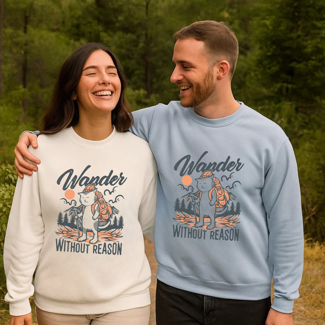 Wander Without Reason Crewneck - Smile Clothing