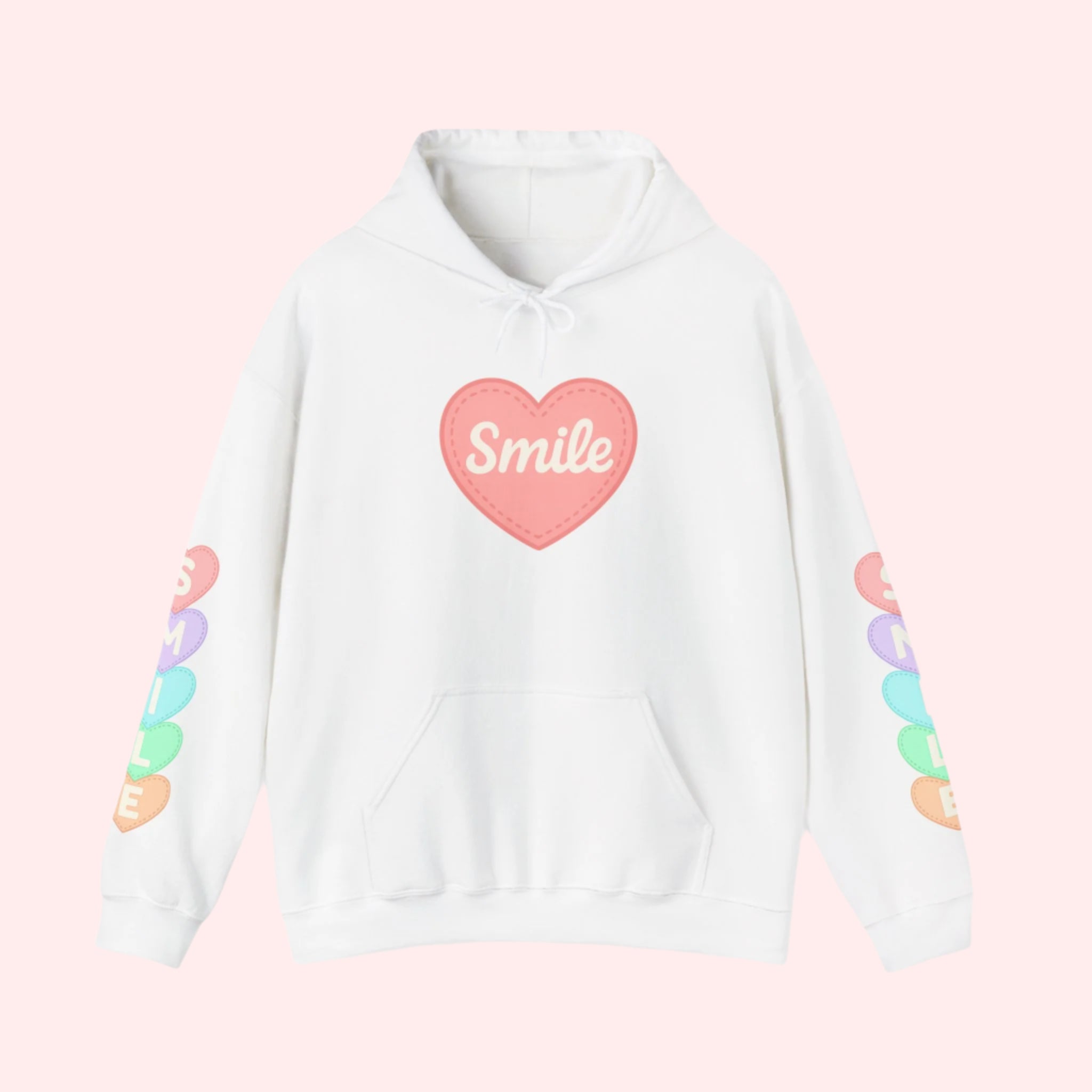 Smile Hearts on My Sleeve Hoodie