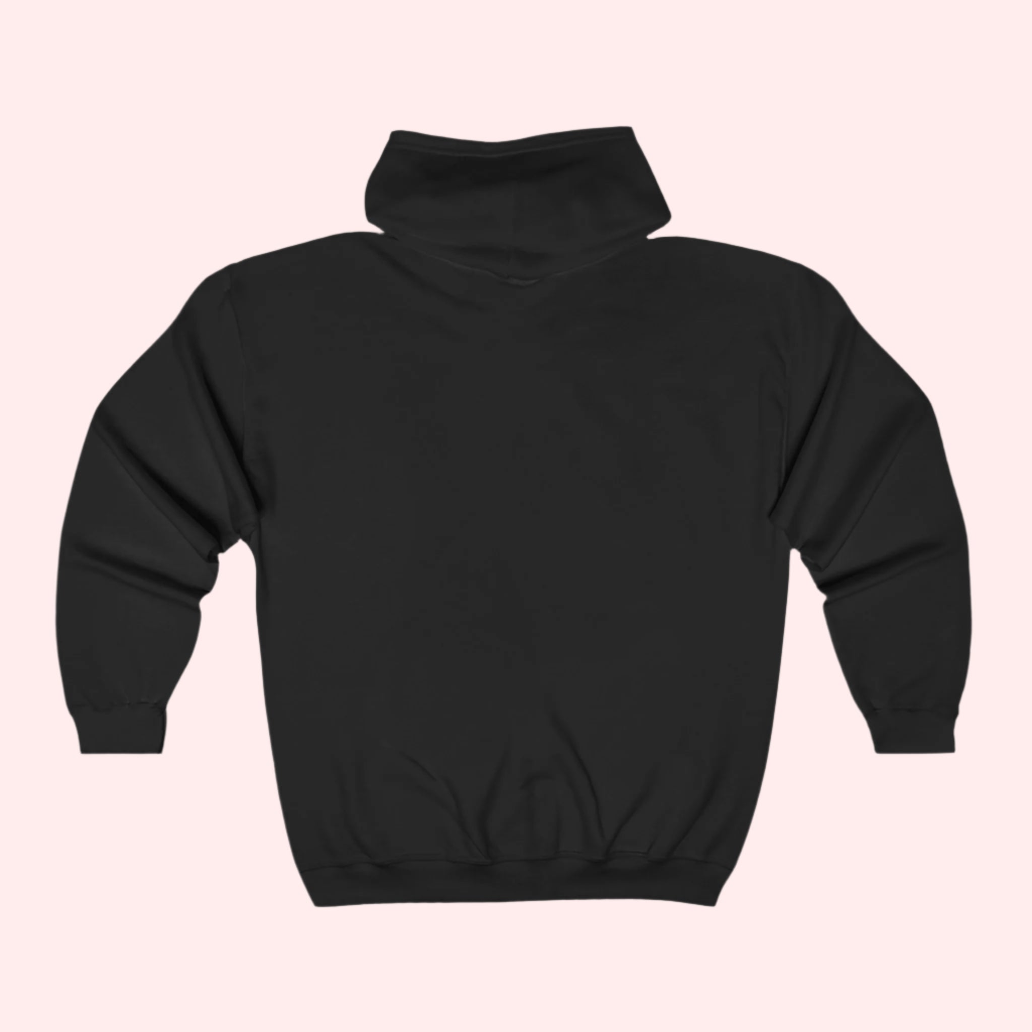 Smile Signature Full Zip Black Hoodie
