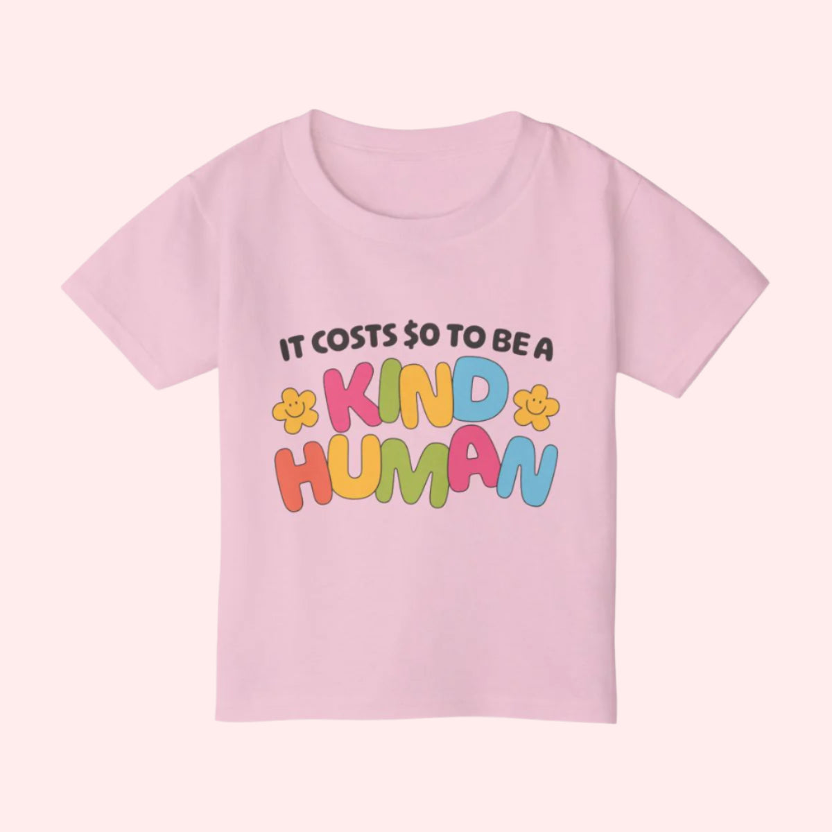 Kind Human Toddler Shirt - Smile Clothing