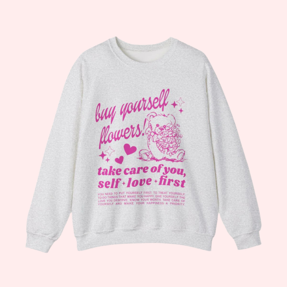 Buy Yourself Flowers Crewneck - Smile Clothing
