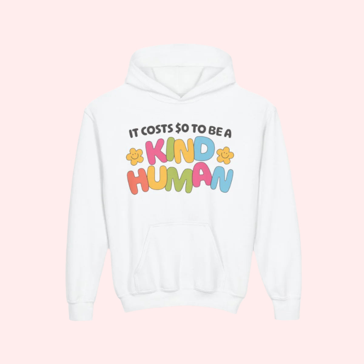 Kind Human Kids Hoodie - Smile Clothing