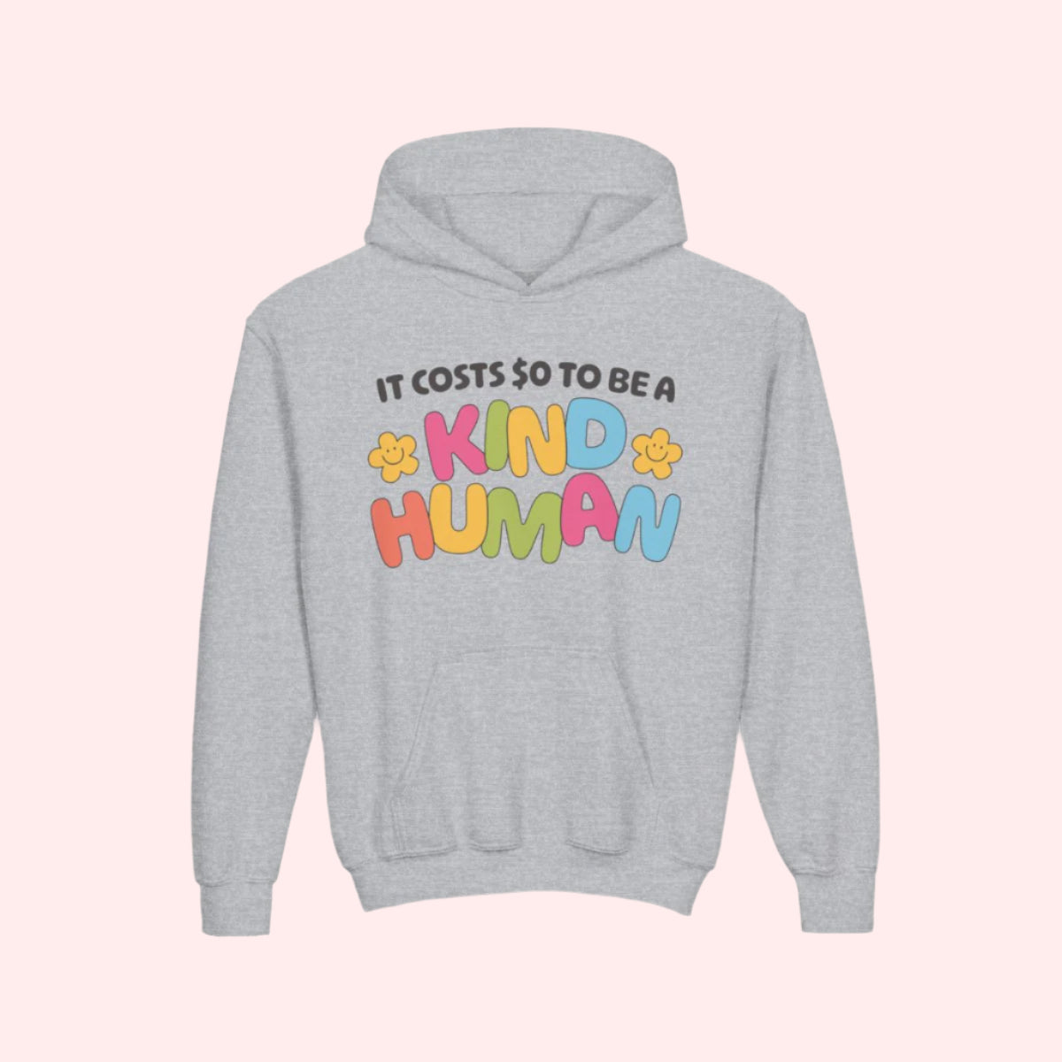 Kind Human Kids Hoodie - Smile Clothing