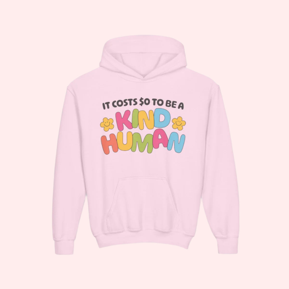 Kind Human Kids Hoodie - Smile Clothing