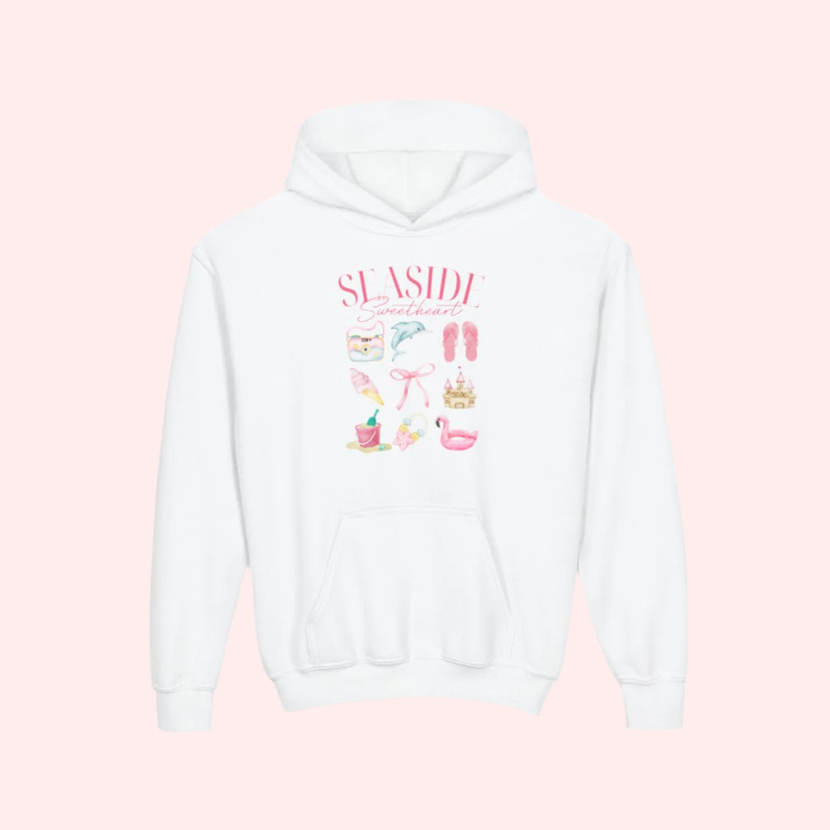 Seaside Sweetheart Kids Hoodie - Smile Clothing