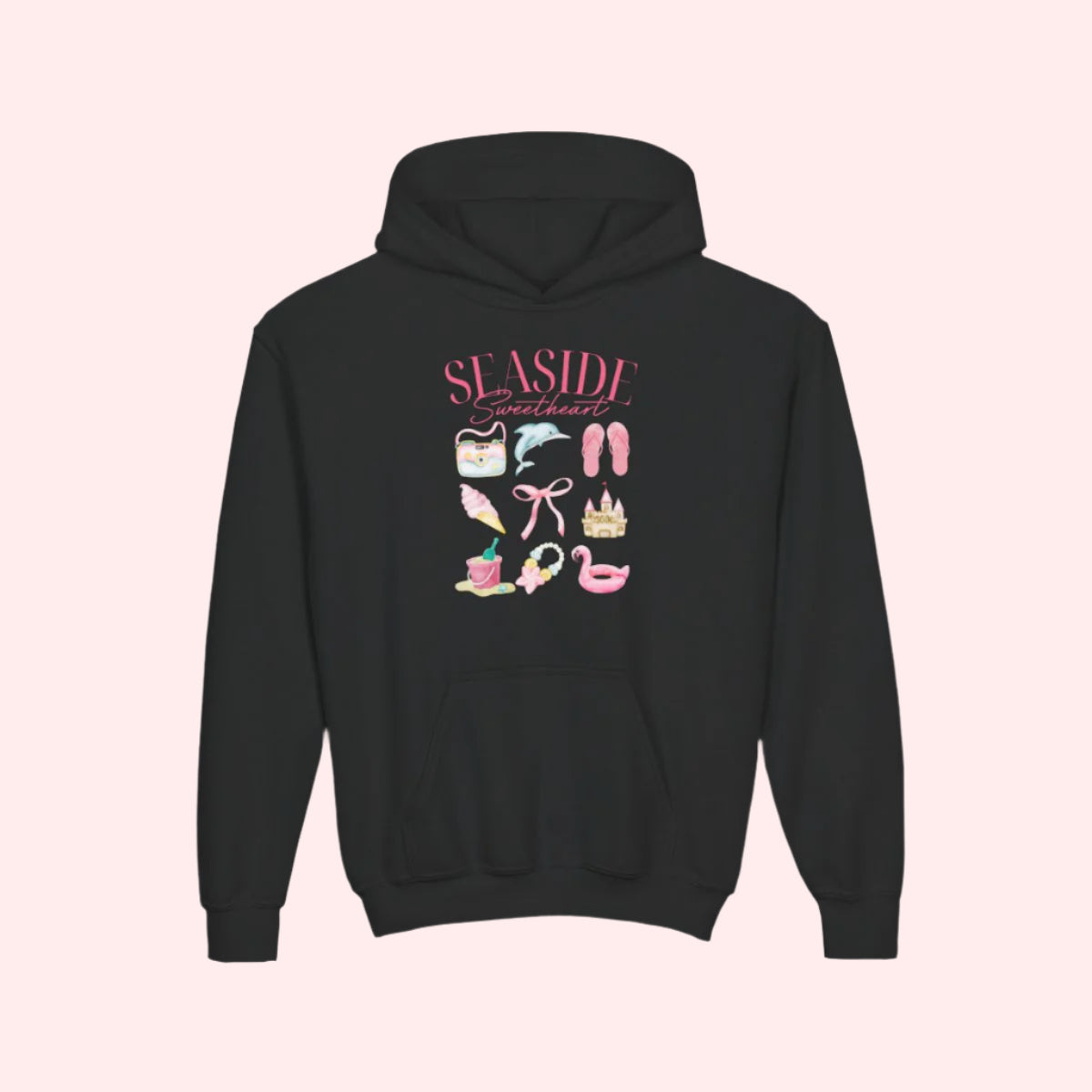 Seaside Sweetheart Kids Hoodie - Smile Clothing
