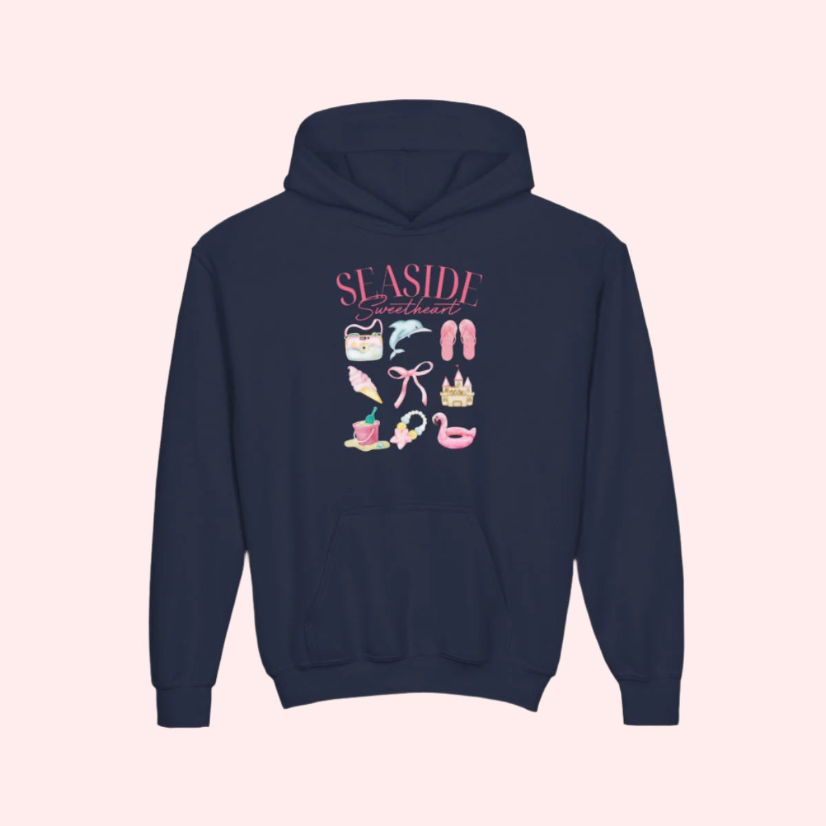 Seaside Sweetheart Kids Hoodie - Smile Clothing
