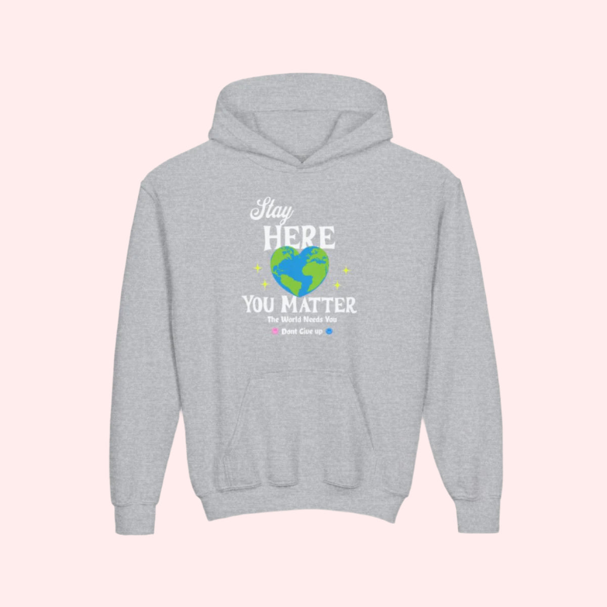 Stay Here Kids Hoodie - Smile Clothing