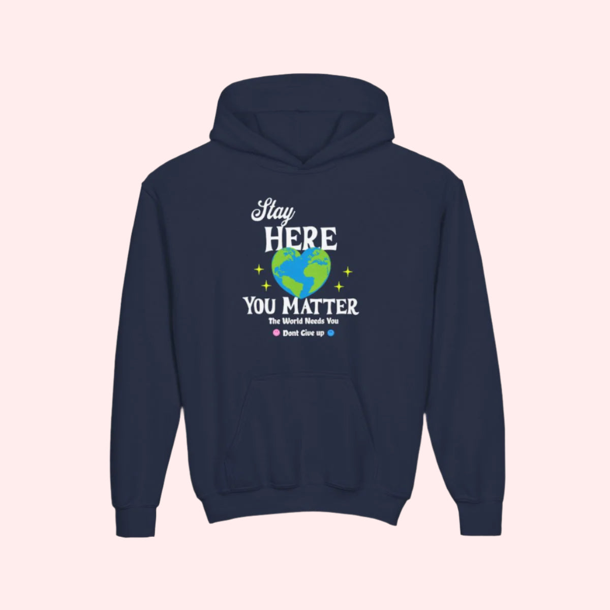 Stay Here Kids Hoodie - Smile Clothing