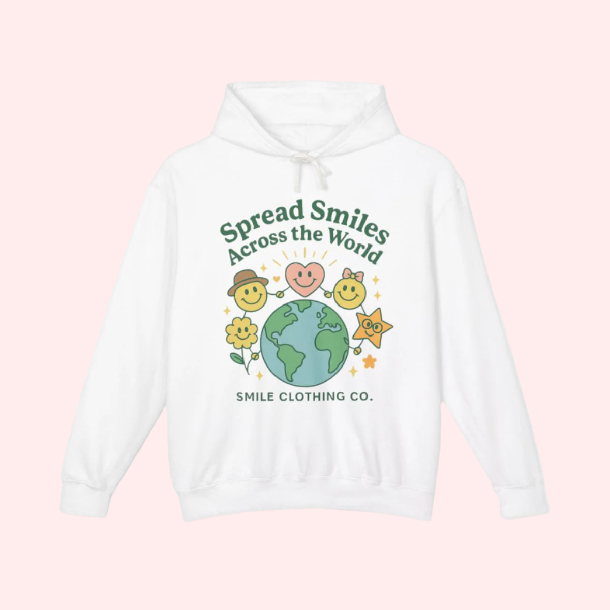 Spread Smiles Across the World Hoodie - Smile Clothing