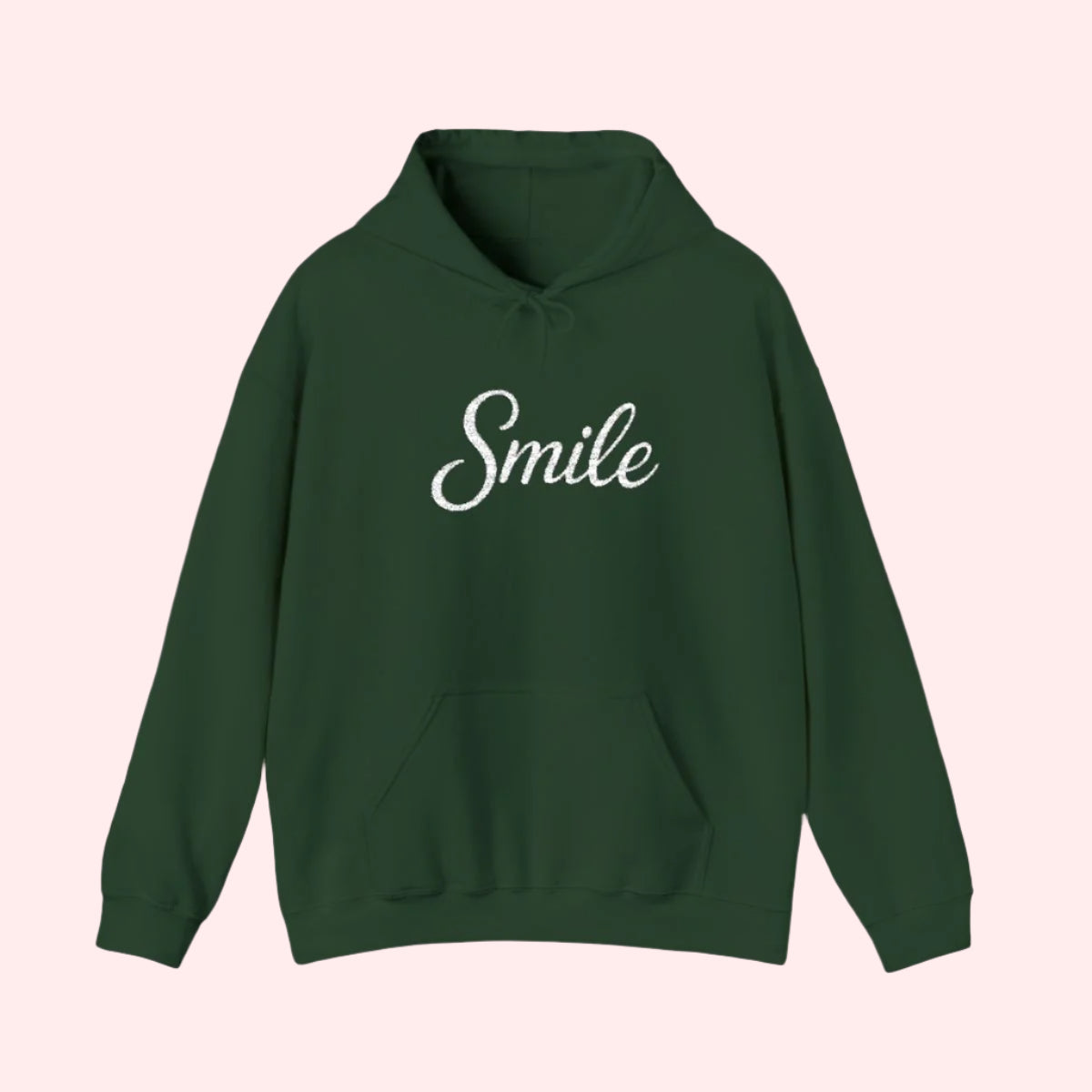 Smile Signature Embroidered Hoodie Forest Green - Smile Clothing
