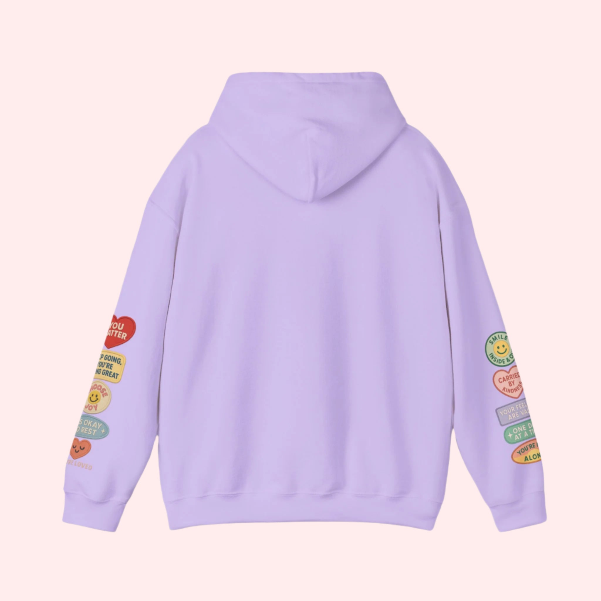 Smile Affirmations Patchwork Hoodie - Smile Clothing