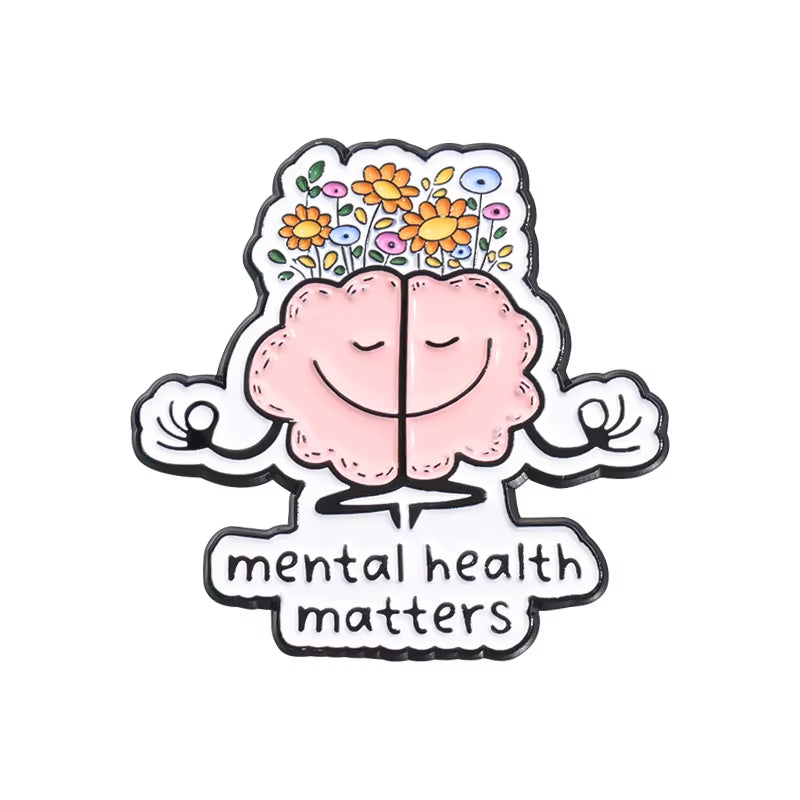 Smile Mental Health Matters Pin