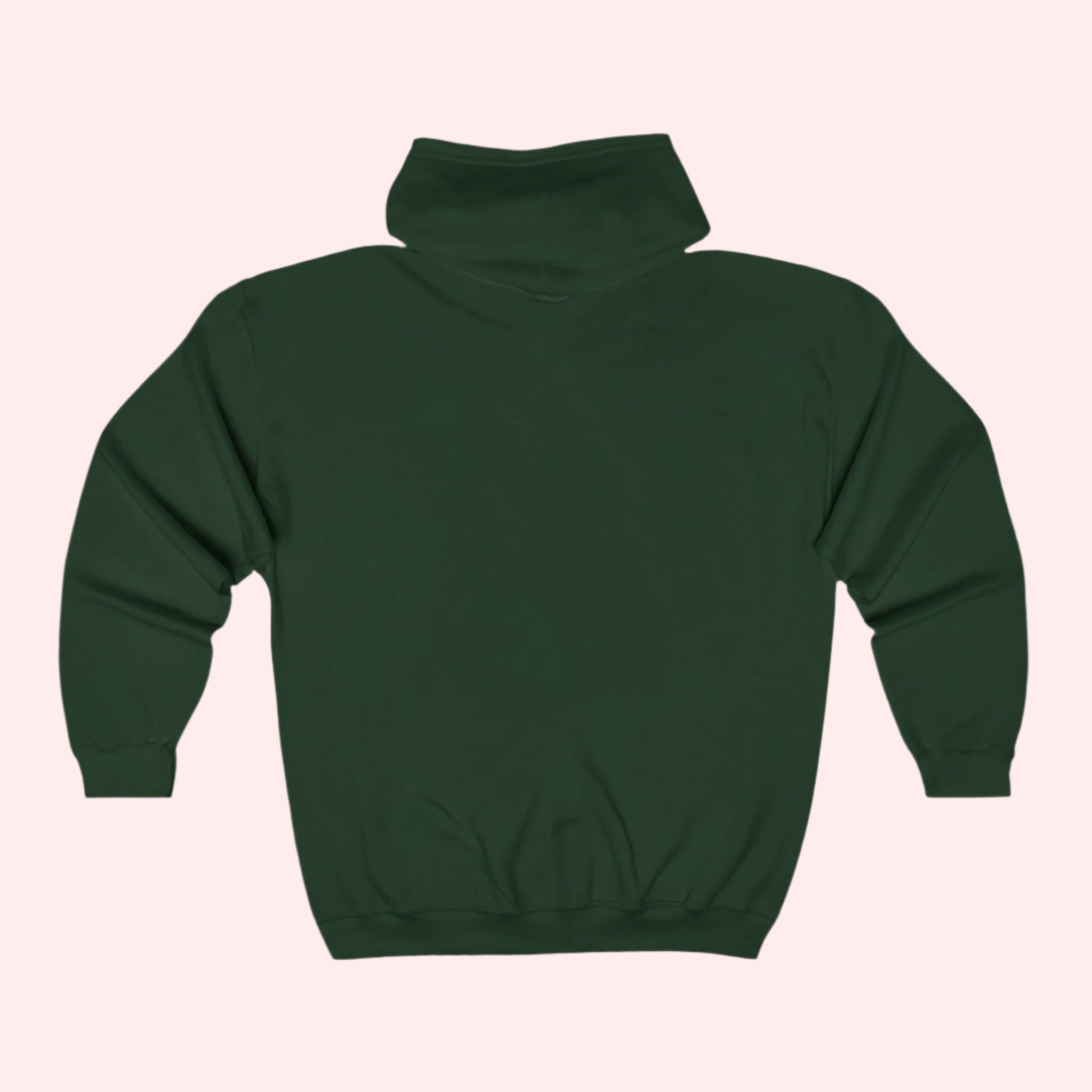 Smile Signature Full Zip Forest Green Hoodie