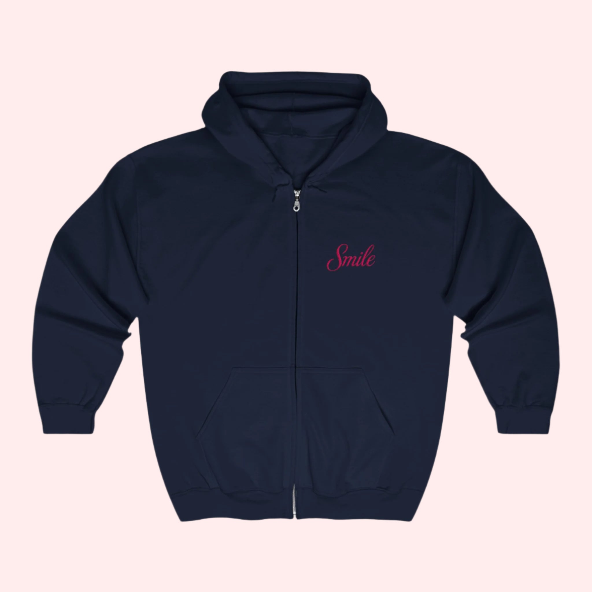 Signature Full Zip Navy Hoodie