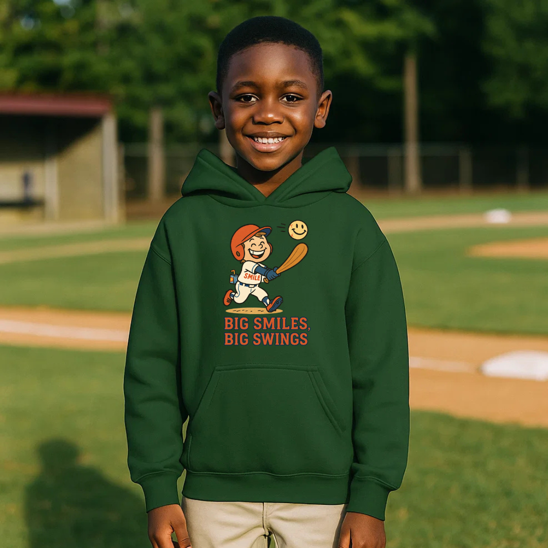 Smile “Big Smiles Big Swings” Kids Hoodie