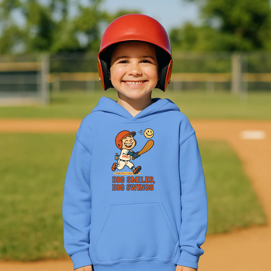 Smile “Big Smiles Big Swings” Kids Hoodie