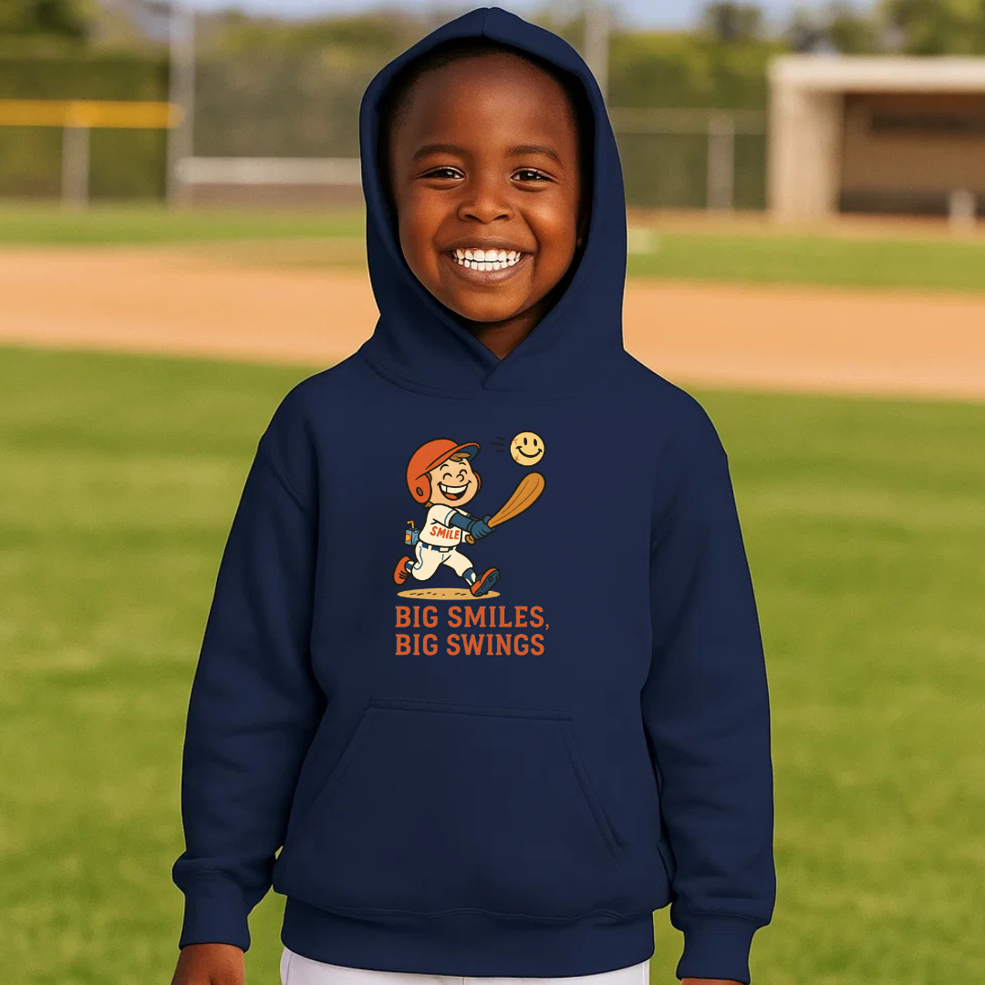 Smile “Big Smiles Big Swings” Kids Hoodie