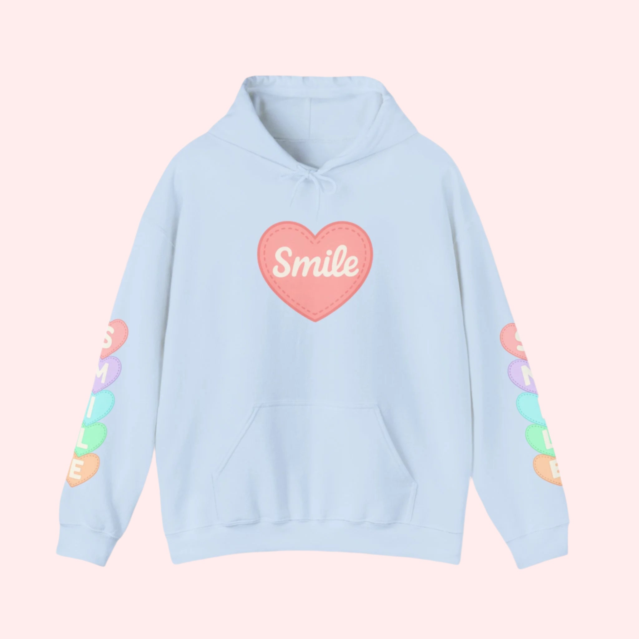 Smile Hearts on My Sleeve Hoodie