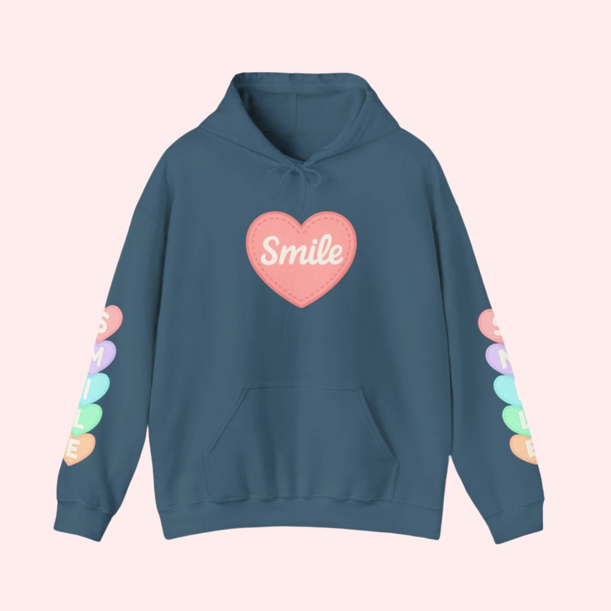 Smile Hearts on My Sleeve Hoodie