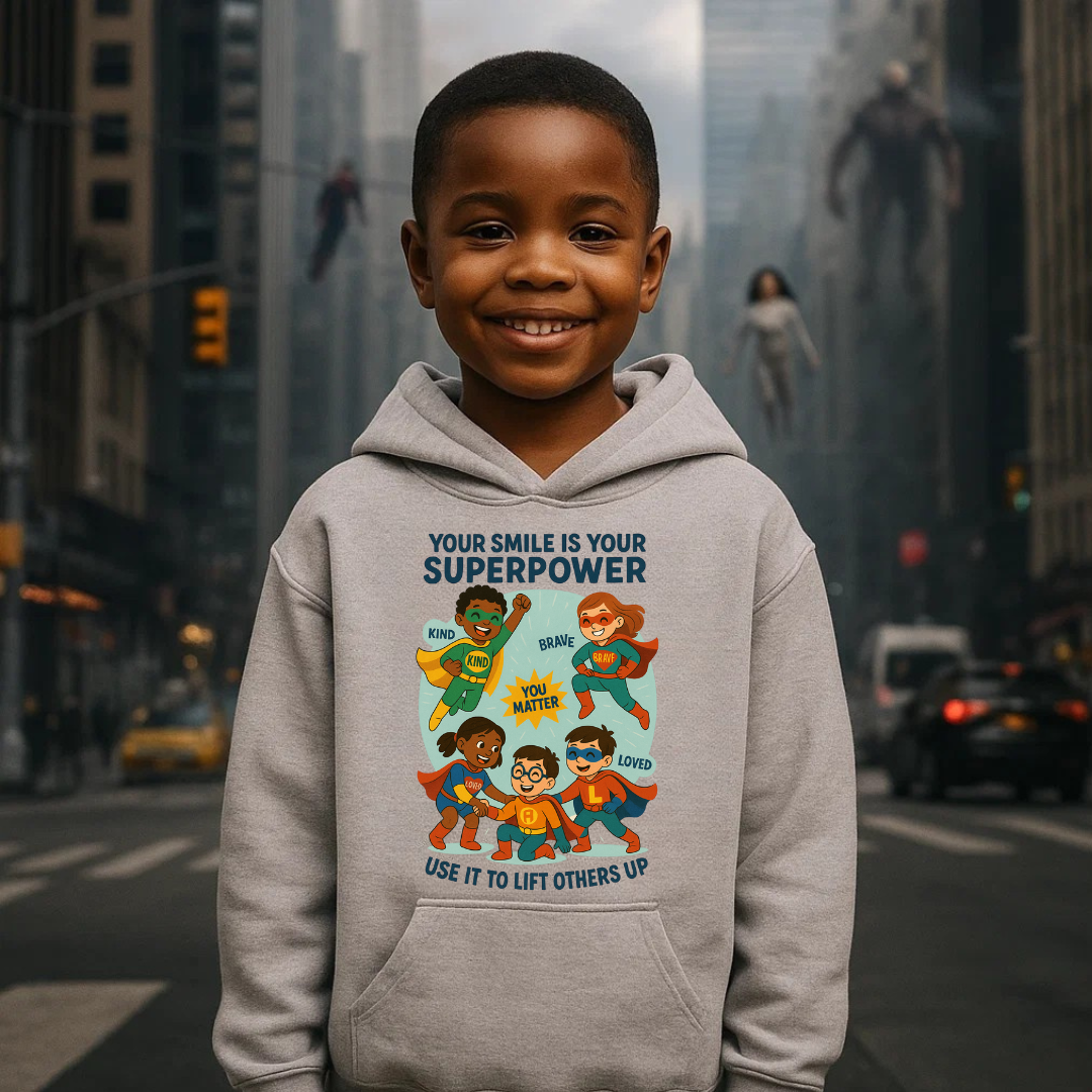 Smile “Superhero” Kids Hoodie