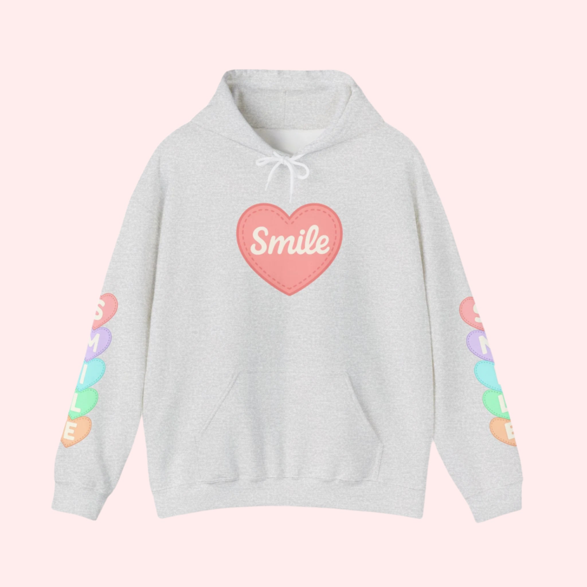 Smile Hearts on My Sleeve Hoodie