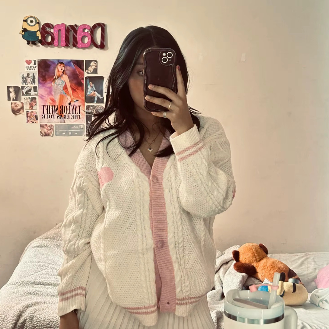 Smile Lover Embroided Cardigan