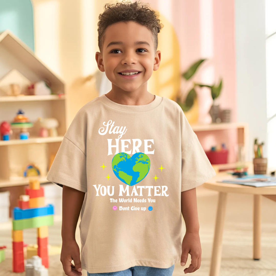 Stay Here Toddler Shirt