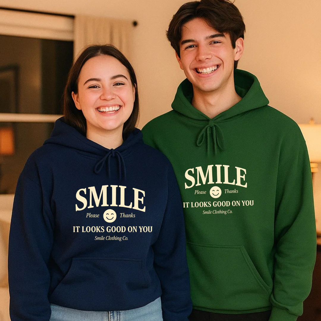 Smile It Looks Good On You Hoodie