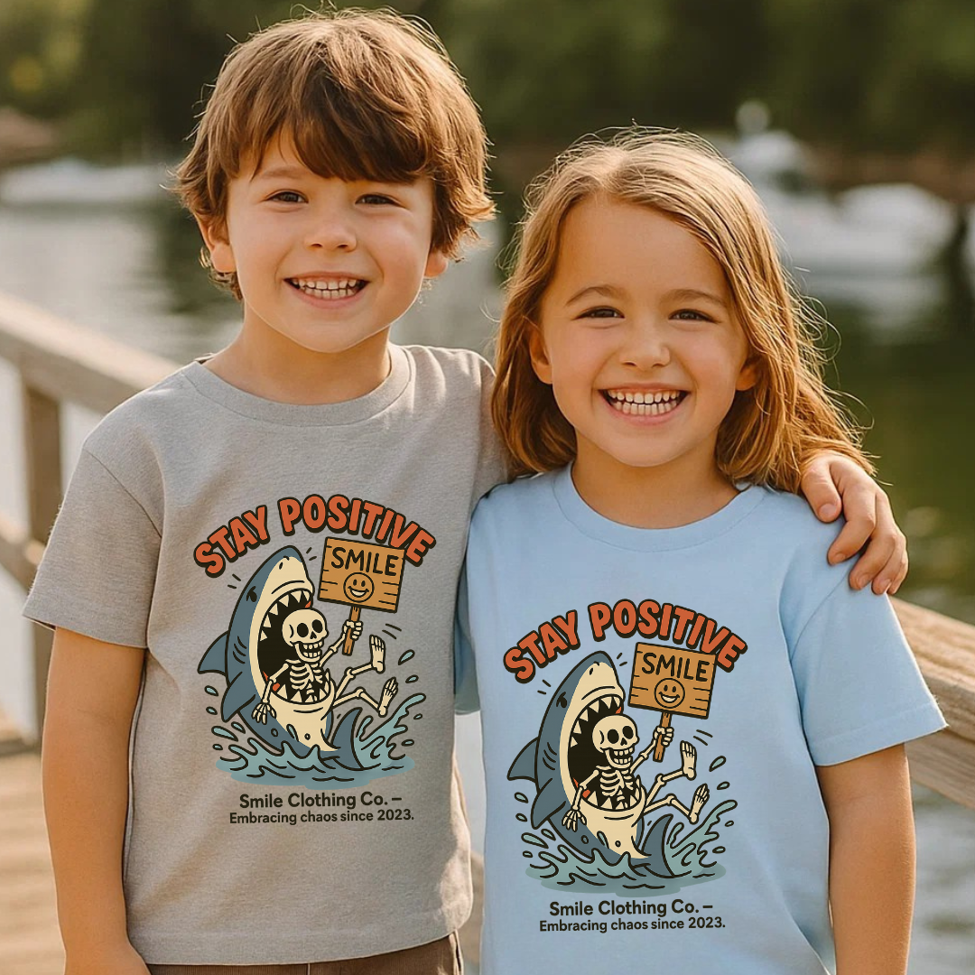 Stay Positive Kids Shirt - Smile Clothing