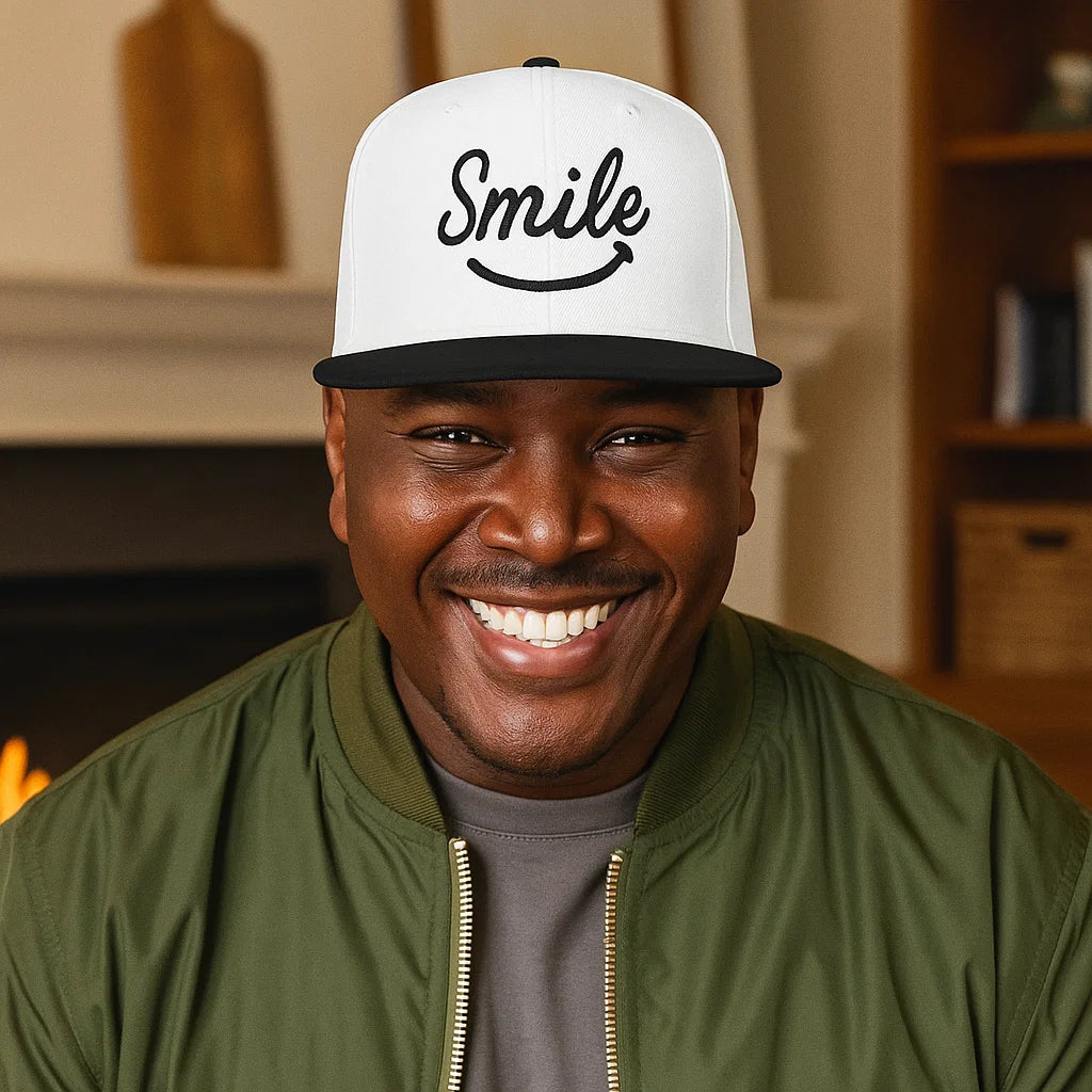 Signature Smile Snapback Hat - Smile Clothing