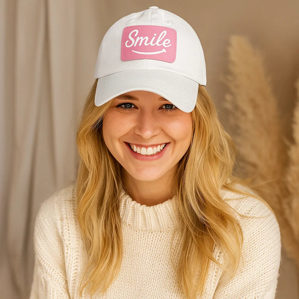Smile Blossom Patch Hat - Smile Clothing