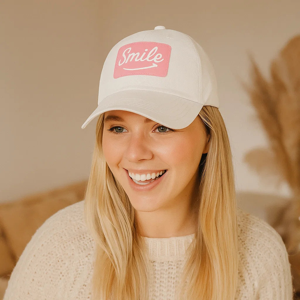 Smile Blossom Patch Hat - Smile Clothing