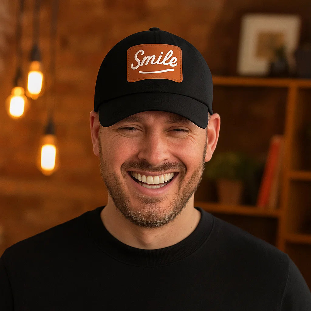 Smile Mocha Patch Hat - Smile Clothing