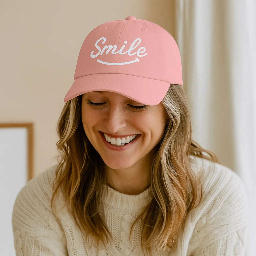 Smile Signature Hat Light Pink - Smile Clothing