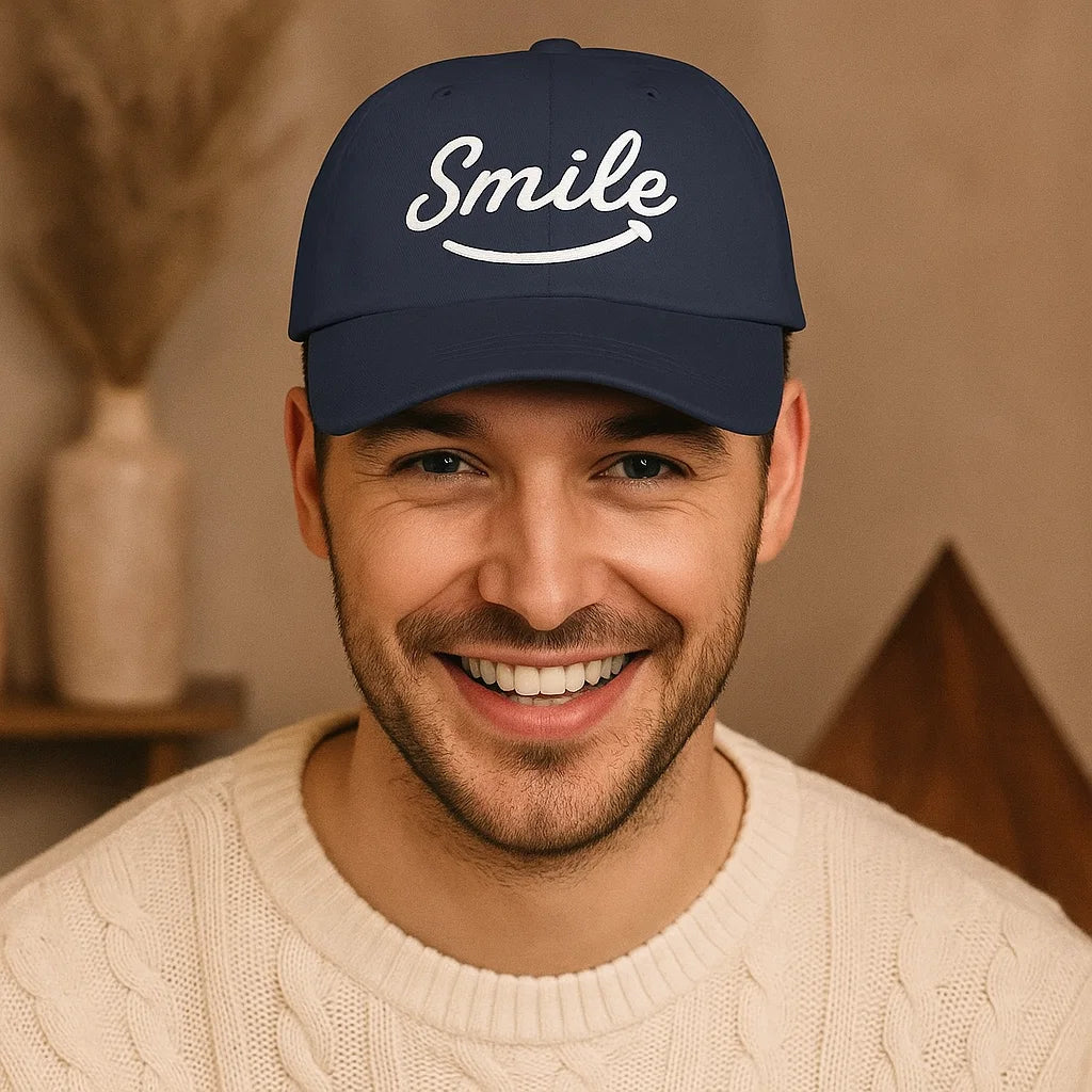 Smile Signature Hat Navy - Smile Clothing