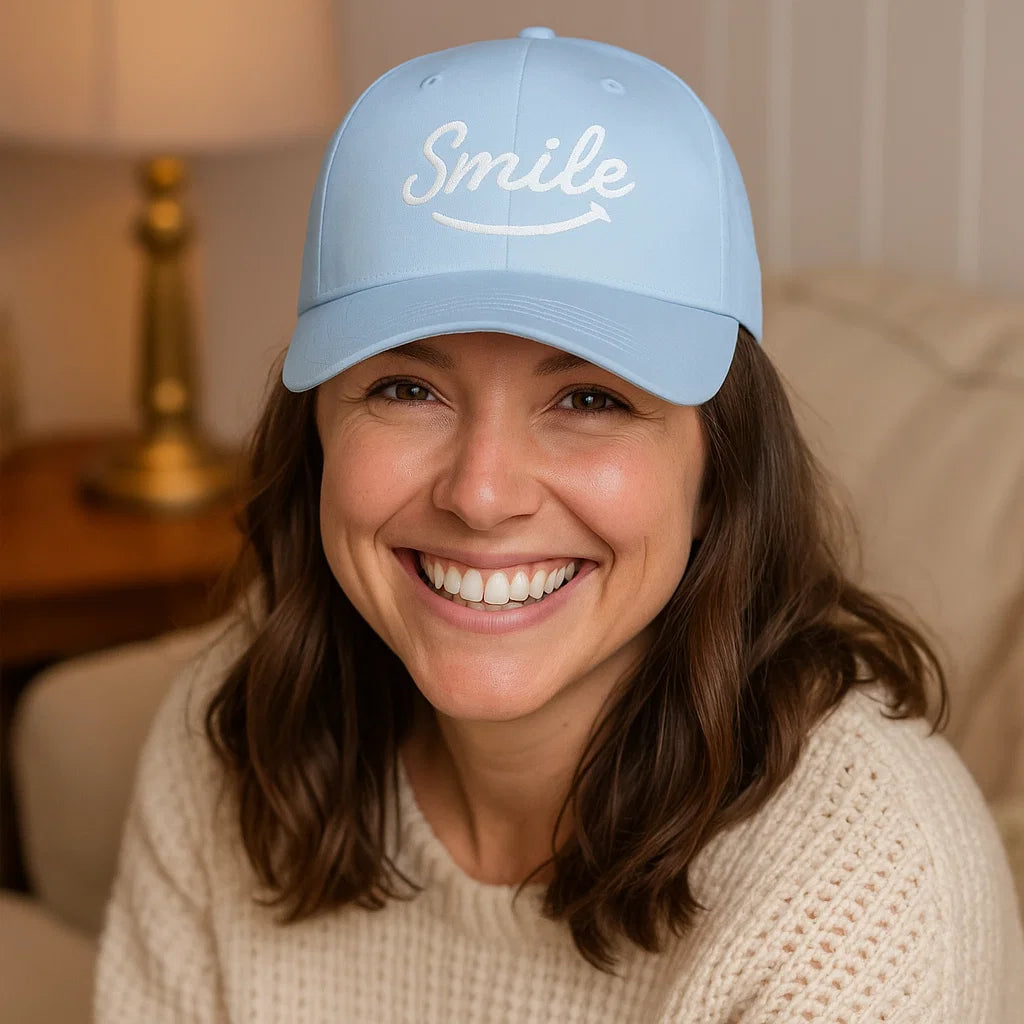 Smile Signature Hat Light Blue - Smile Clothing