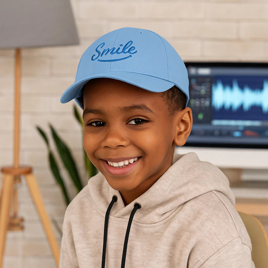 Smile Signature Kids Hat Light Blue - Smile Clothing