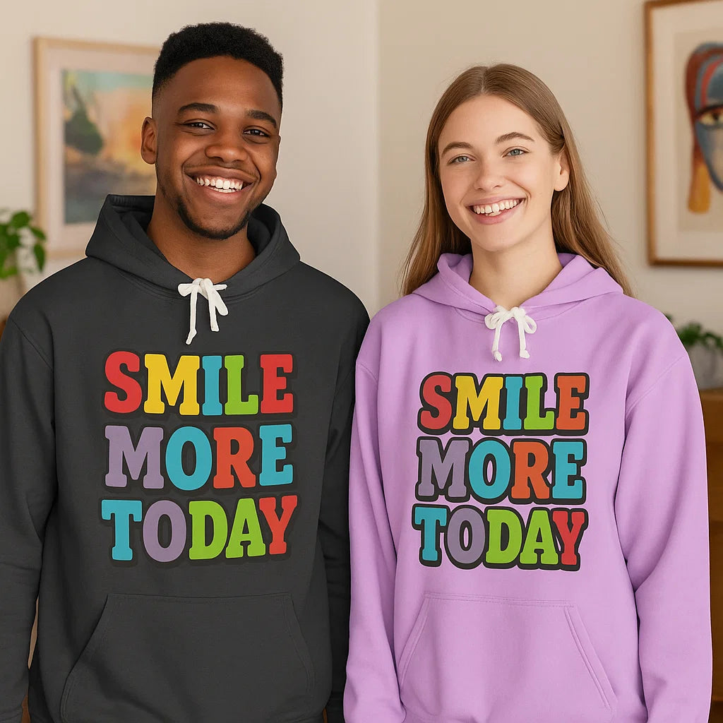 Smile “Smile More Today” Colorblock Hoodie - Smile Clothing