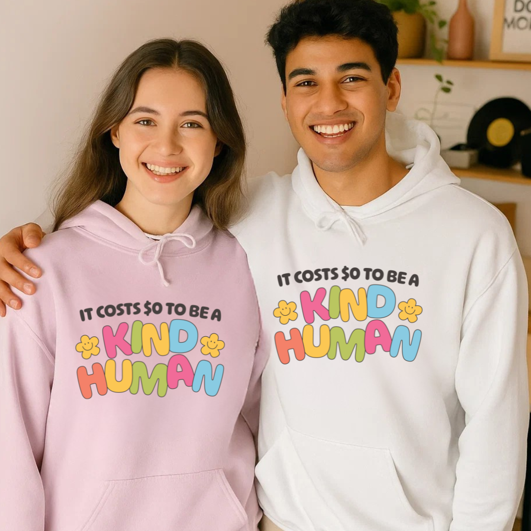 Kind Human Hoodie - Smile Clothing