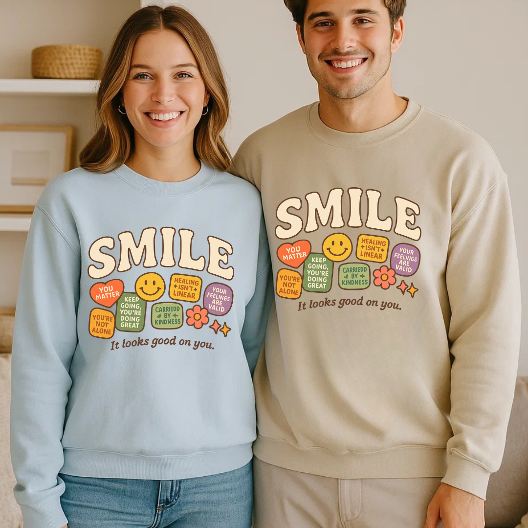 Smile Patchwork Crewneck - Smile Clothing