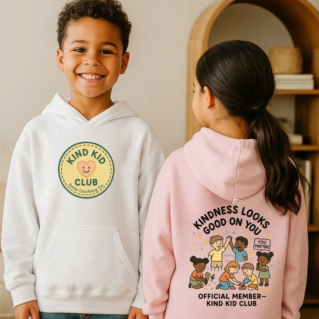 Smile “Kind Kid Club” Kids Hoodie - Smile Clothing