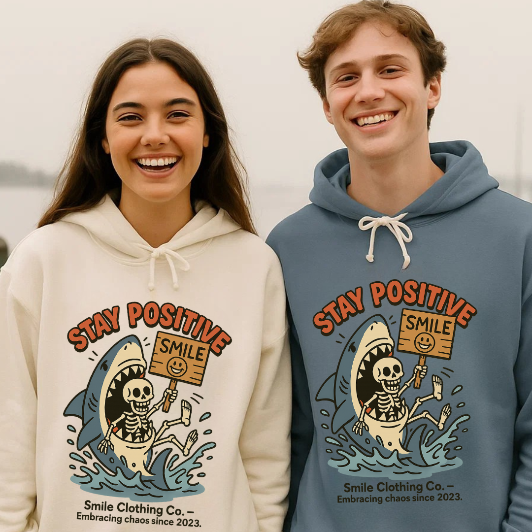 Stay Positive Hoodie - Smile Clothing