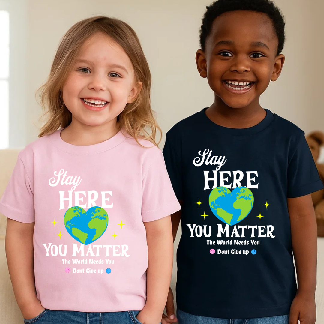 Stay Here Toddler Shirt - Smile Clothing